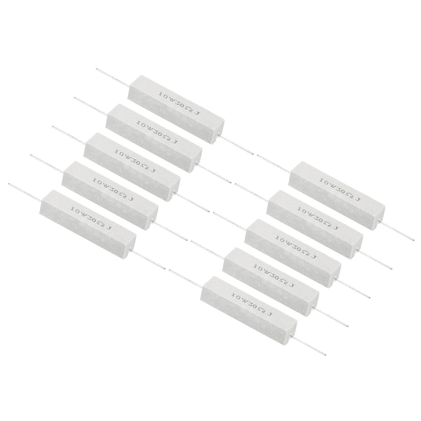 PATIKIL 10 Stück 30 Ohm Widerstände, 10W Keramikzementwiderstand Power Cement Resistor Kit Toleranz 5% für Netzadapter Audio Computer TV Leiterplatte PATIKIL 10 Stück 30 Ohm Widerstände, 10W Keramikzementwiderstand Power Cement Resistor Kit Toleranz 5% für Netzadapter Audio Computer TV Leiterplatte von PATIKIL