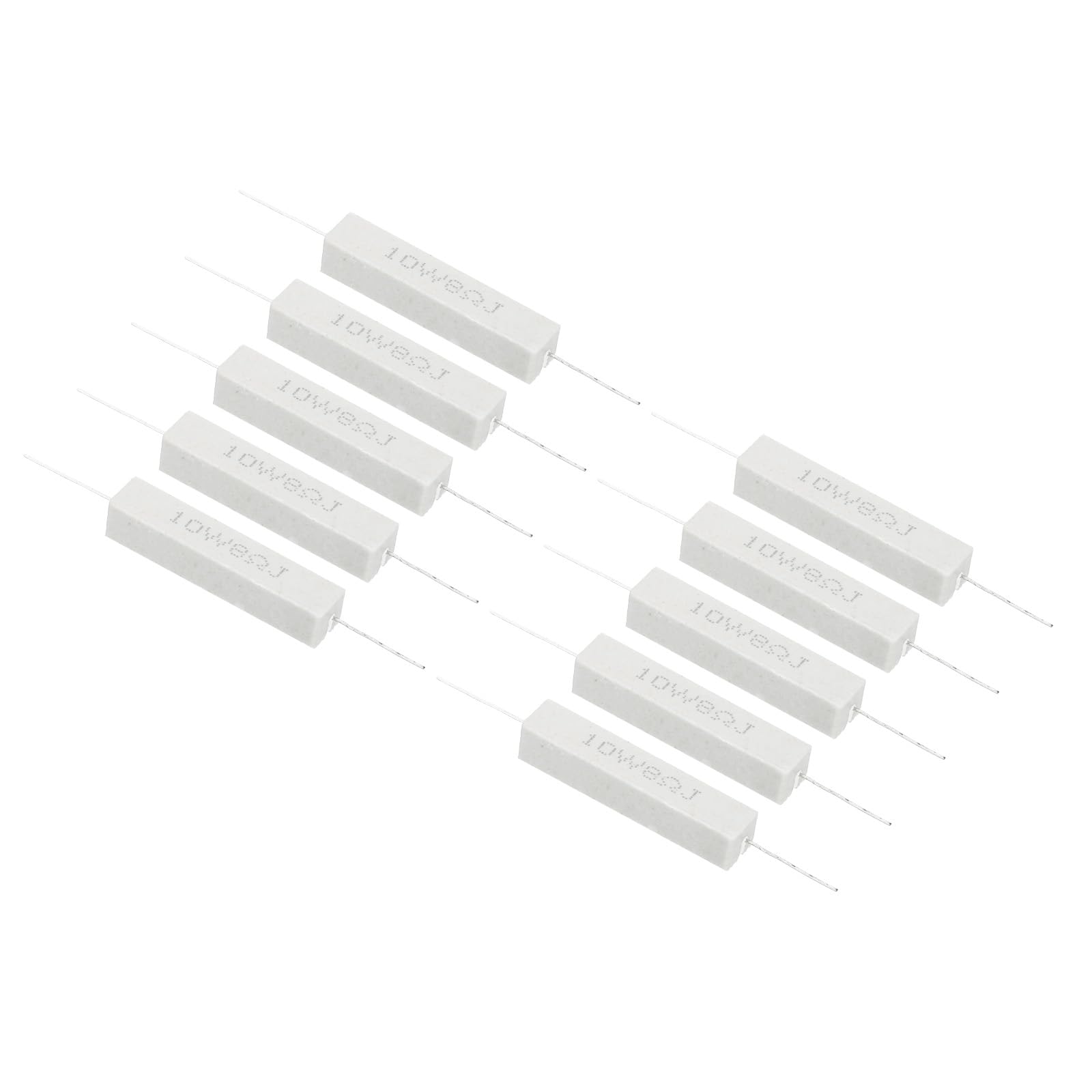 PATIKIL 10 Stück 8 Ohm Widerstände, 10W Keramikzementwiderstand Power Cement Resistor Kit Toleranz 5% für Netzadapter Audio Computer TV Leiterplatte PATIKIL 10 Stück 8 Ohm Widerstände, 10W Keramikzementwiderstand Power Cement Resistor Kit Toleranz 5% für Netzadapter Audio Computer TV Leiterplatte von PATIKIL