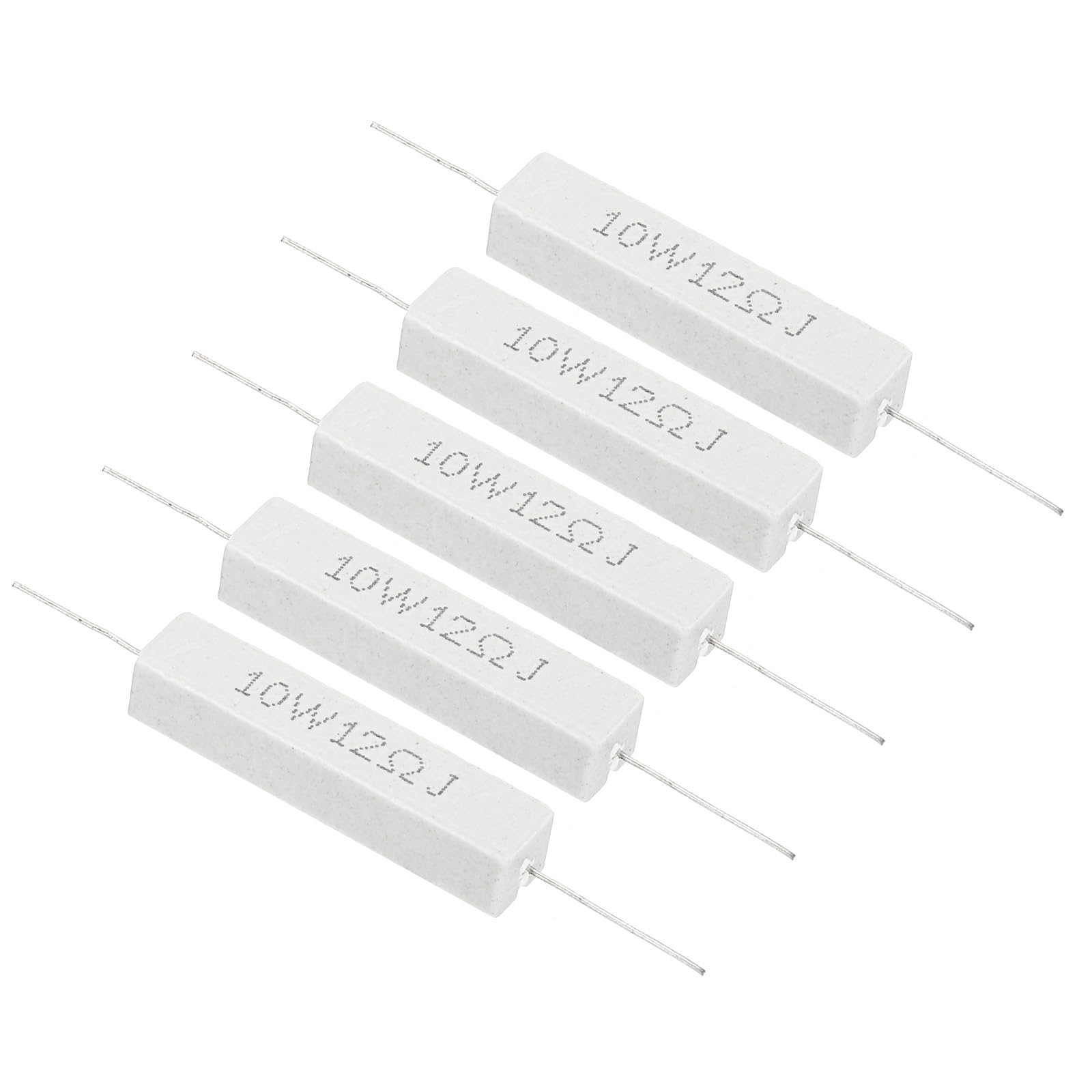 PATIKIL 5 Stück 12 Ohm Widerstände, 10W Keramik Zementwiderstand Power Zementwiderstand Kit Toleranz 5% für Netzadapter Audio Computer TV Leiterplatte PATIKIL 5 Stück 12 Ohm Widerstände, 10W Keramik Zementwiderstand Power Zementwiderstand Kit Toleranz 5% für Netzadapter Audio Computer TV Leiterplatte von PATIKIL