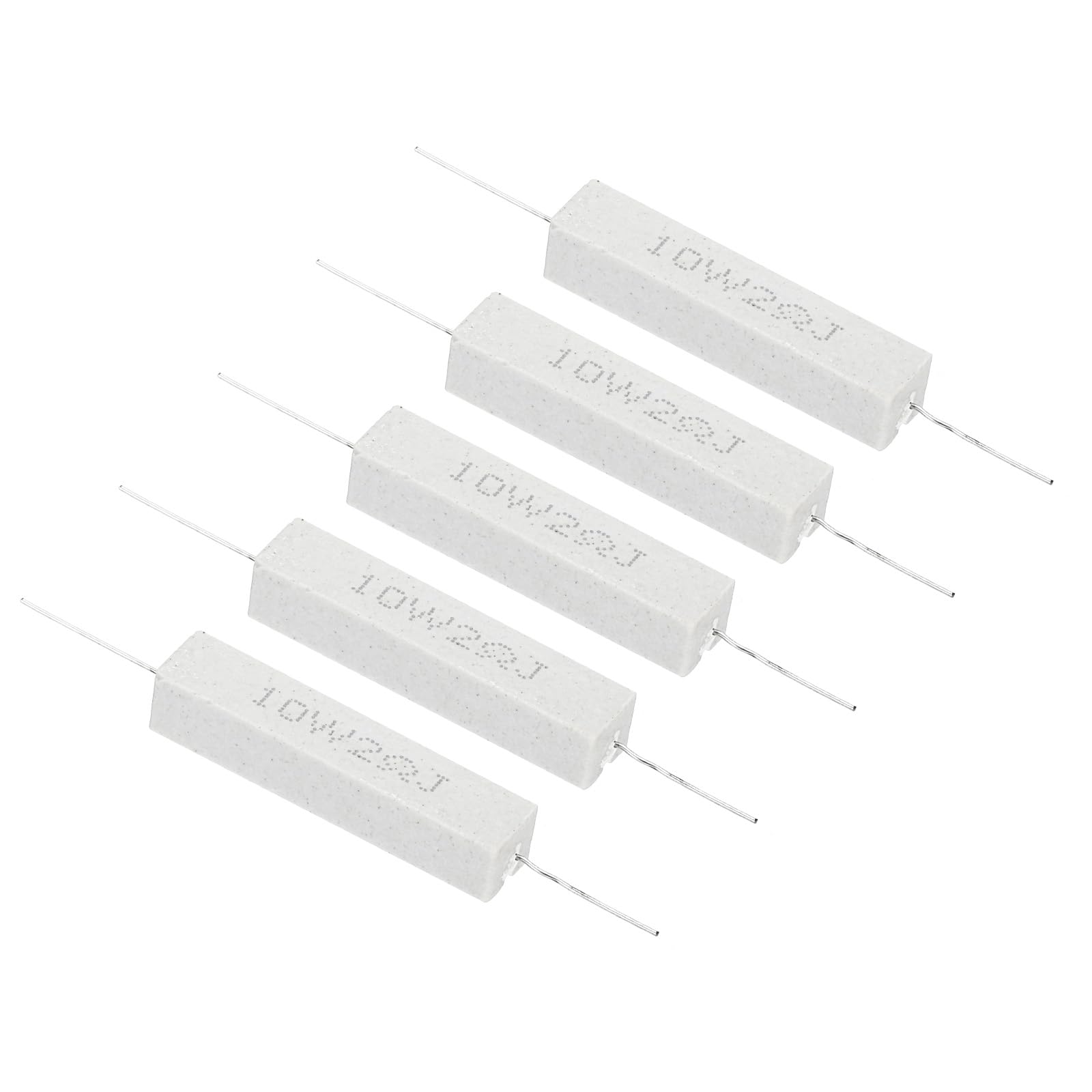 PATIKIL 5 Stück 2 Ohm Widerstände, 10W Keramik Zementwiderstand Leistungs Zementwiderstand Kit Toleranz 5% für Netzadapter Audio Computer TV Leiterplatte PATIKIL 5 Stück 2 Ohm Widerstände, 10W Keramik Zementwiderstand Leistungs Zementwiderstand Kit Toleranz 5% für Netzadapter Audio Computer TV Leiterplatte von PATIKIL