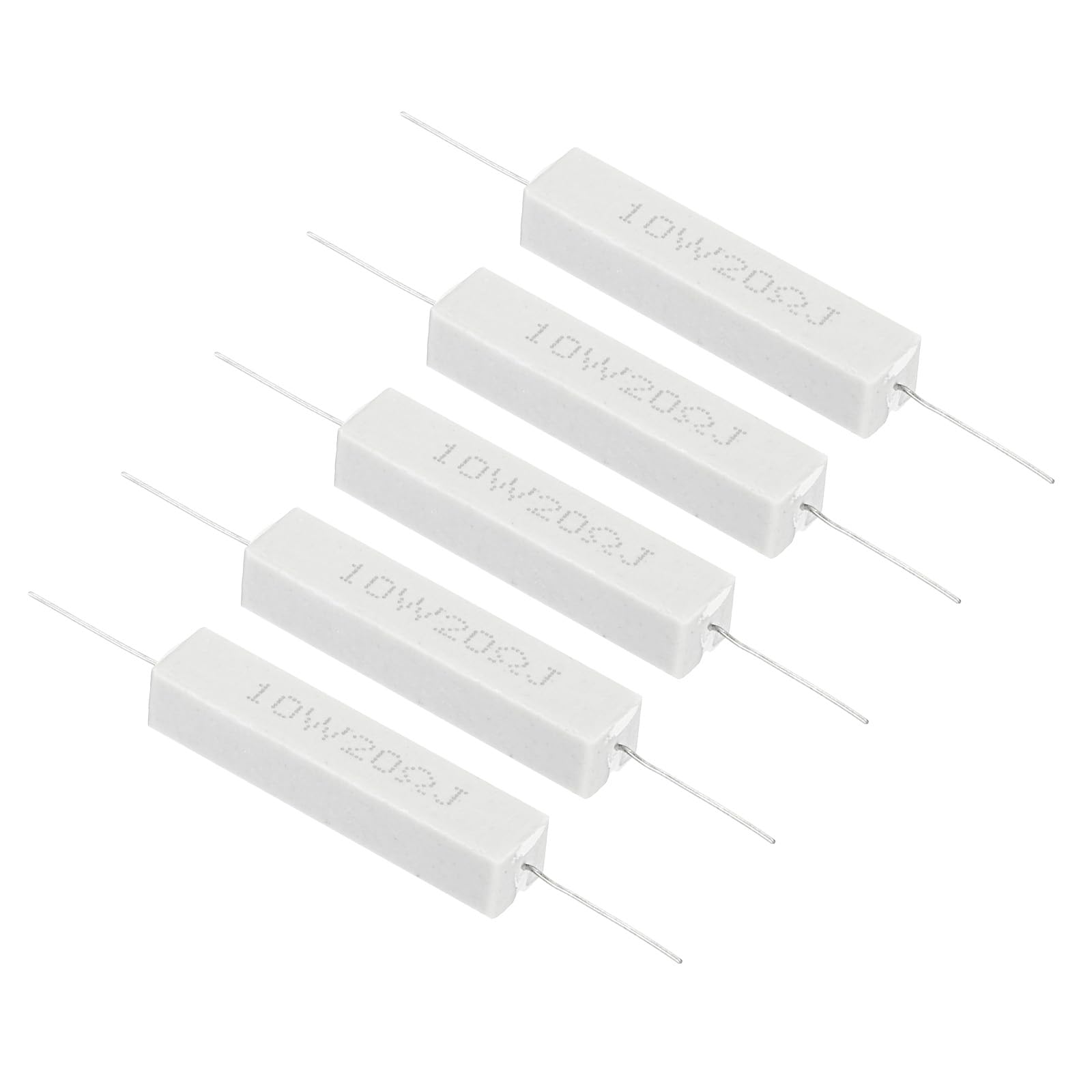 PATIKIL 5 Stück 20 Ohm Widerstände, 10W Keramik Zementwiderstand Power Zementwiderstand Kit Toleranz 5% für Netzadapter Audio Computer TV Leiterplatte PATIKIL 5 Stück 20 Ohm Widerstände, 10W Keramik Zementwiderstand Power Zementwiderstand Kit Toleranz 5% für Netzadapter Audio Computer TV Leiterplatte von PATIKIL