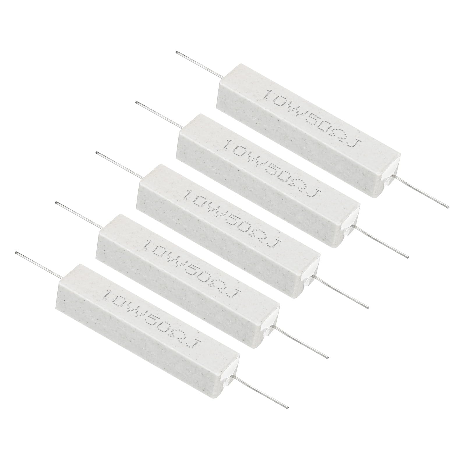 PATIKIL 5 Stück 50 Ohm Widerstände, 10W Keramik Zementwiderstand Leistungs Zementwiderstand Kit Toleranz 5% für Netzadapter Audio Computer TV Leiterplatte PATIKIL 5 Stück 50 Ohm Widerstände, 10W Keramik Zementwiderstand Leistungs Zementwiderstand Kit Toleranz 5% für Netzadapter Audio Computer TV Leiterplatte von PATIKIL
