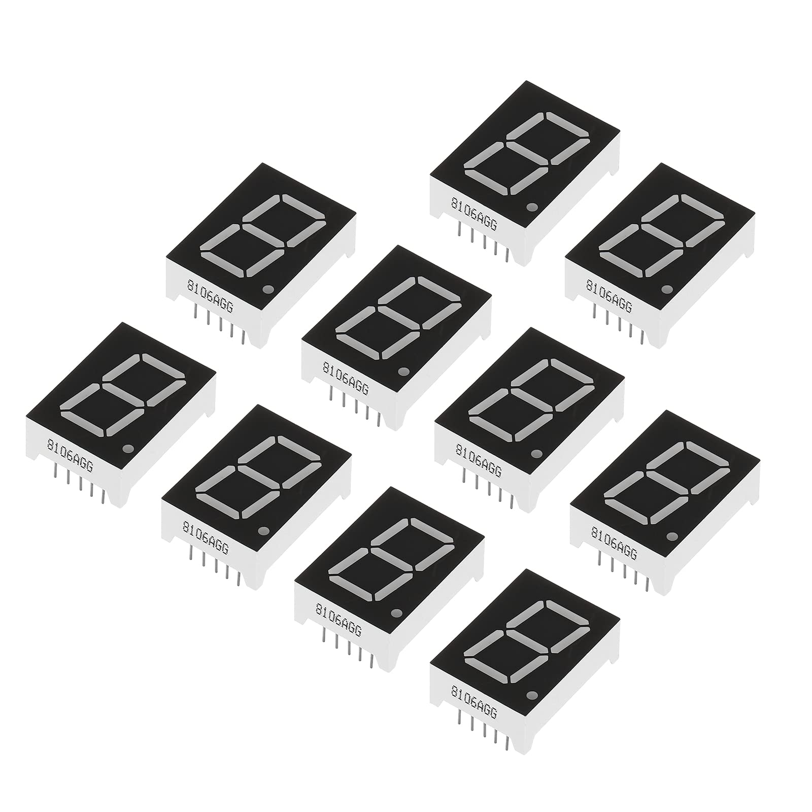 PATIKIL LED Anzeige Digitale Röhre 10 Pack Gemeinsame Kathode 7 Abschnitt 10 Pin 1 Bit 3.3V 0.8" Ziffer Höhe LED Anzeige Module für Elektronisch Fahrer Brett Grün PATIKIL LED Anzeige Digitale Röhre 10 Pack Gemeinsame Kathode 7 Abschnitt 10 Pin 1 Bit 3.3V 0.8" Ziffer Höhe LED Anzeige Module für Elektronisch Fahrer Brett Grün von PATIKIL