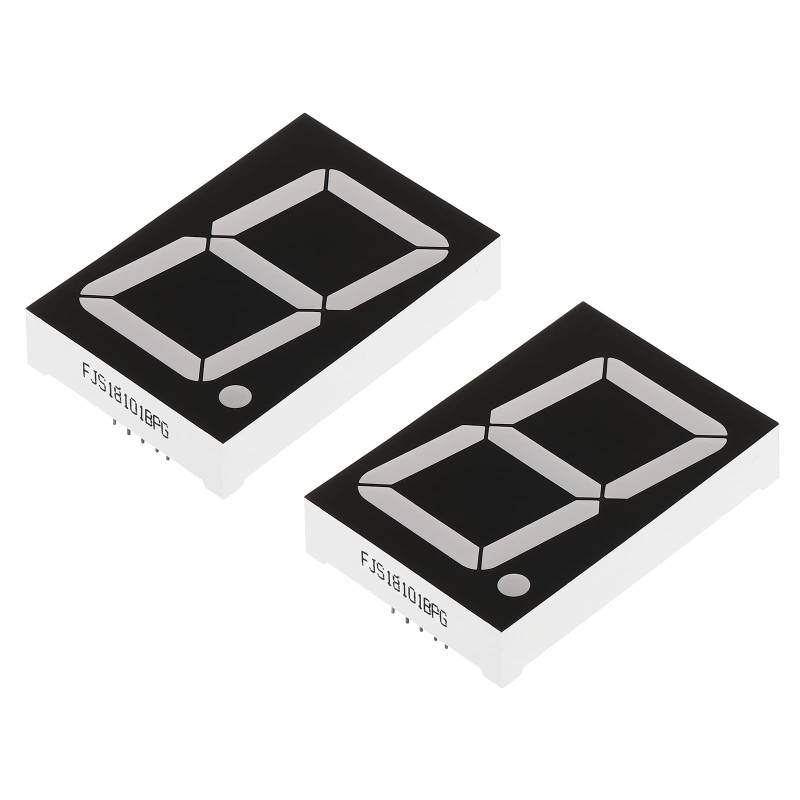 PATIKIL LED Anzeige Digitale Röhre 2 Pack Gemeinsame Anode 7 Abschnitt 10 Pin 1 Ziffer 6V LED Anzeige Module für Elektronisch Fahrer Brett Grün von PATIKIL