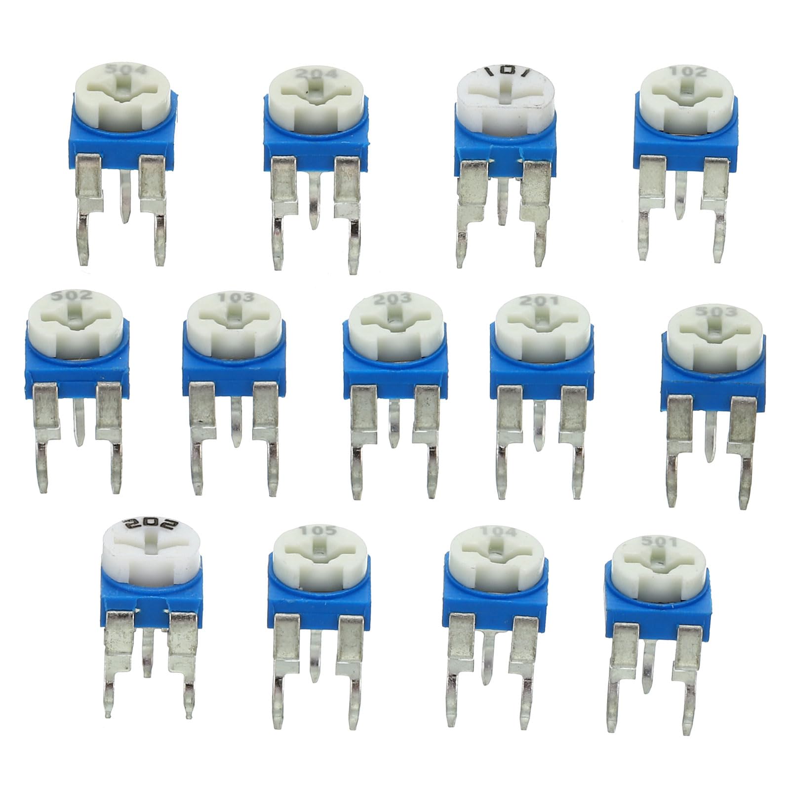 PATIKIL Variabel Widerstand Sortiert Kit 65Stk 100 bis 1M Ohm 10 Typen Trimmer Potentiometer Einstellung Sortiment Set für Elektrisch PATIKIL Variabel Widerstand Sortiert Kit 65Stk 100 bis 1M Ohm 10 Typen Trimmer Potentiometer Einstellung Sortiment Set für Elektrisch von PATIKIL