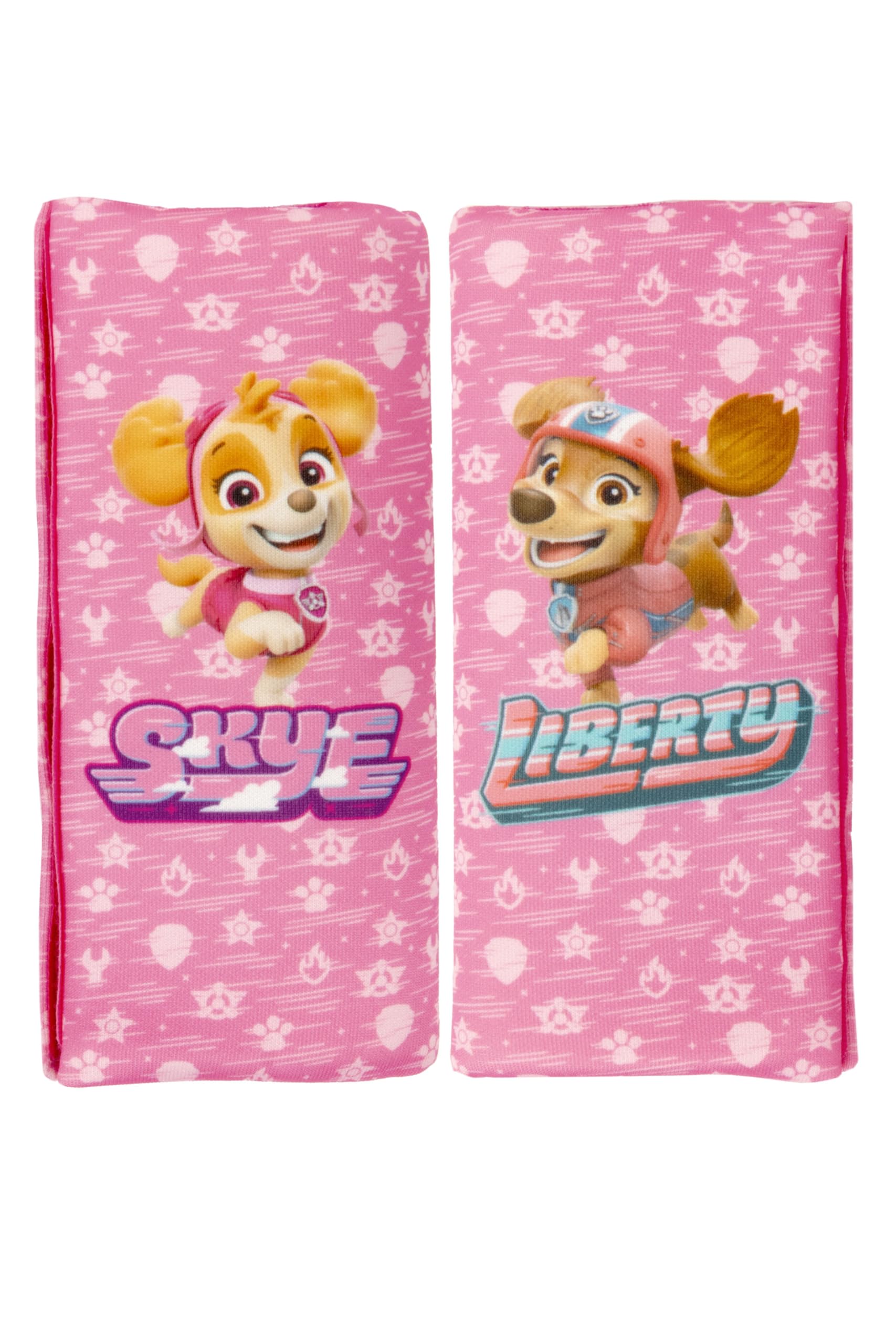 Paw Patrol 2er-Set Mini-Gürtelpads für Mädchen mit Skye und Liberty für Mädchen mit den Figuren Skye und Liberty. Ideal für Kindersitzgurte. Besonders bequem und waschbar. von PAW PATROL