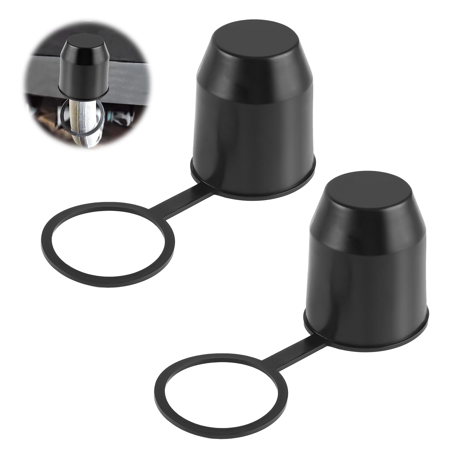 PAYFULLY Anhängerkupplung Schutzkappe, 2 Stück Anhängerkupplung Abdeckung mit Sicherungsring, Staubdicht und Wasserdicht Anhängerkupplung Abdeckkappe für Auto, Wohnmobil, Anhänger Kugelkopfschutz PAYFULLY Anhängerkupplung Schutzkappe, 2 Stück Anhängerkupplung Abdeckung mit Sicherungsring, Staubdicht und Wasserdicht Anhängerkupplung Abdeckkappe für Auto, Wohnmobil, Anhänger Kugelkopfschutz von PAYFULLY
