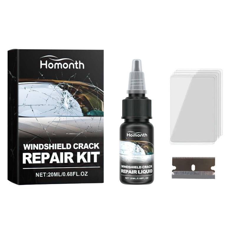 PAYFULLY Windschutzscheibe Reparaturset, Glas Reparatur Set, Steinschlag Reparaturset Windschutzscheibe, Windshield Repair Kit zur Reparatur von Windschutzscheiben und Glas - 20ml von PAYFULLY
