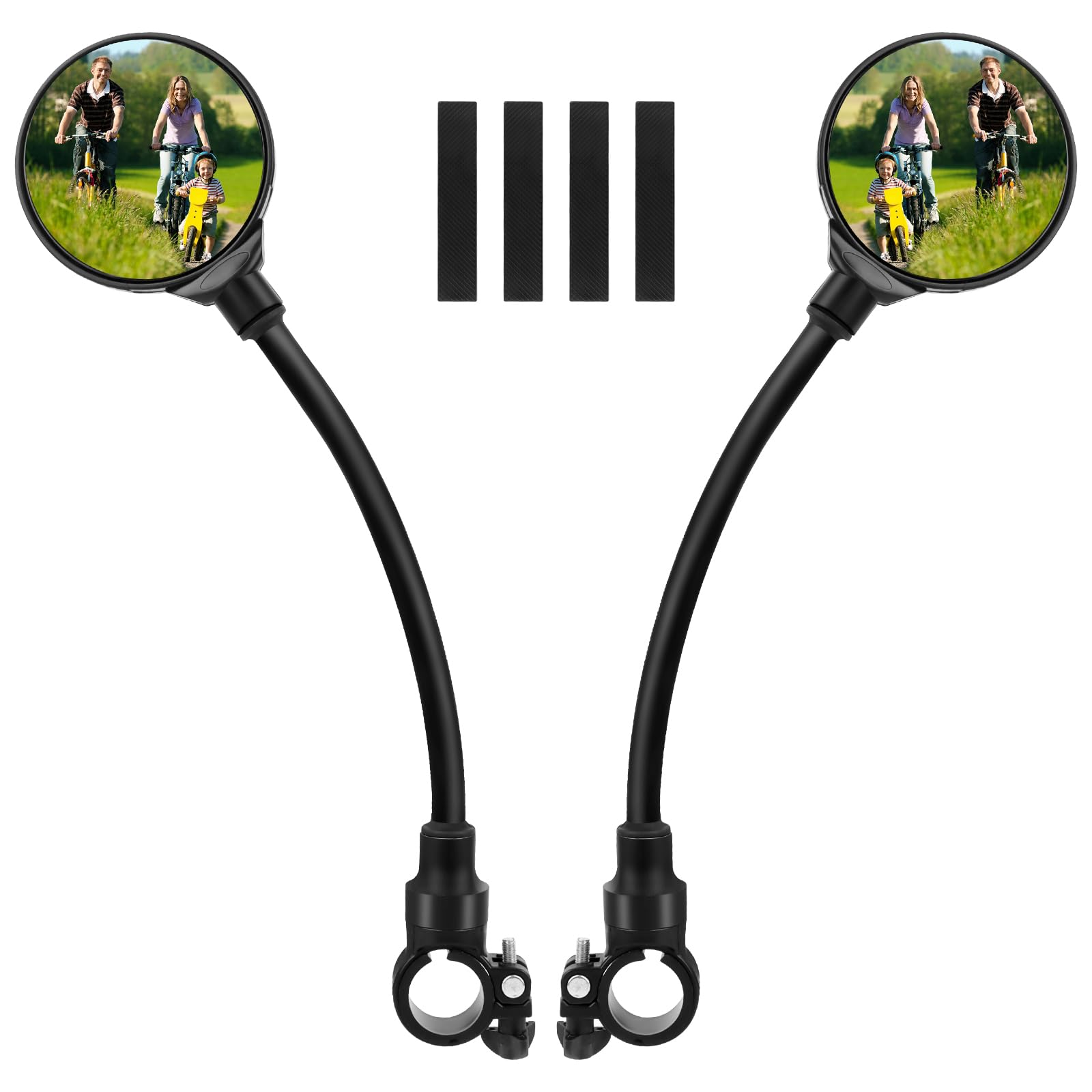 PBUSPU 2 Stück Fahrrad Rückspiegel 360° Einstellbar und Drehbar Rückspiegel, Sicherer Convex Mirror, Fahrradlenker End Spiegel für Fahrrad, Mountainbikes Universal Fahrradrückspiegel PBUSPU 2 Stück Fahrrad Rückspiegel 360° Einstellbar und Drehbar Rückspiegel, Sicherer Convex Mirror, Fahrradlenker End Spiegel für Fahrrad, Mountainbikes Universal Fahrradrückspiegel von PBUSPU