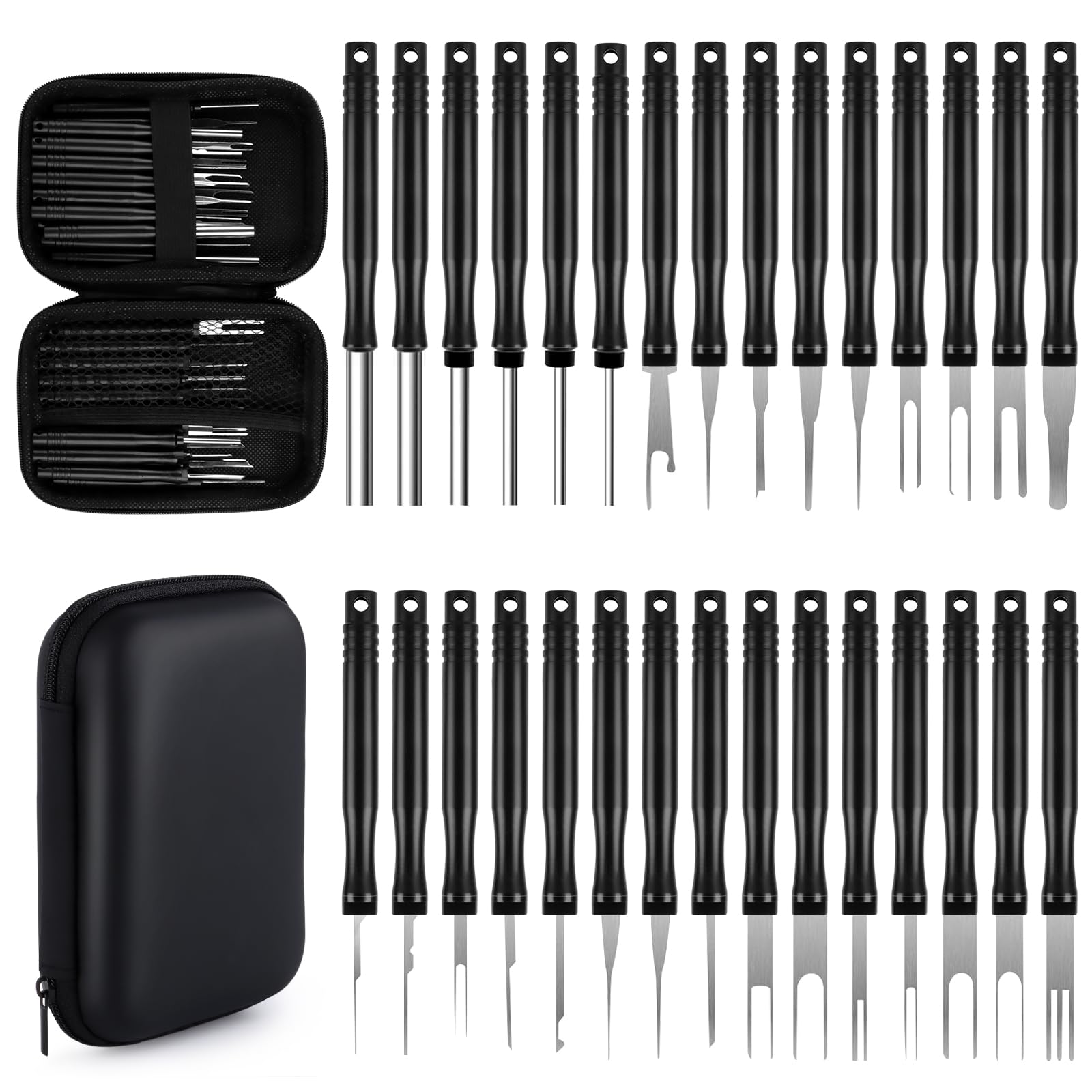 PBUSPU 30 STK Terminal Entfernung Auspinwerkzeug KFZ, KFZ Kabel Stecker Ausbau Werkzeug mit Werkzeugtasche Terminal Entfernung Auspinwerkzeug für Auto Schwarz PBUSPU 30 STK Terminal Entfernung Auspinwerkzeug KFZ, KFZ Kabel Stecker Ausbau Werkzeug mit Werkzeugtasche Terminal Entfernung Auspinwerkzeug für Auto Schwarz von PBUSPU