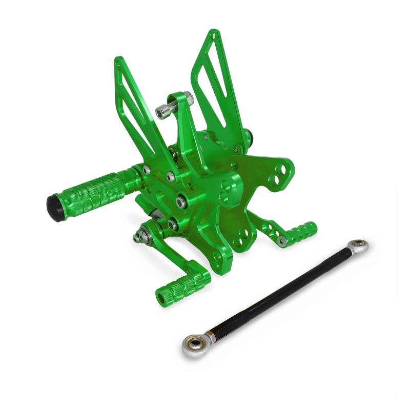 Motorrad Fußpedal Einstellung Fahrer Motorrad Fußstützen Fußrastenanlage Hinten Pedal Fußrasten Fußstützen Für ZX10R ZX-10R ZX-10R 2011-2017 von PDANBD