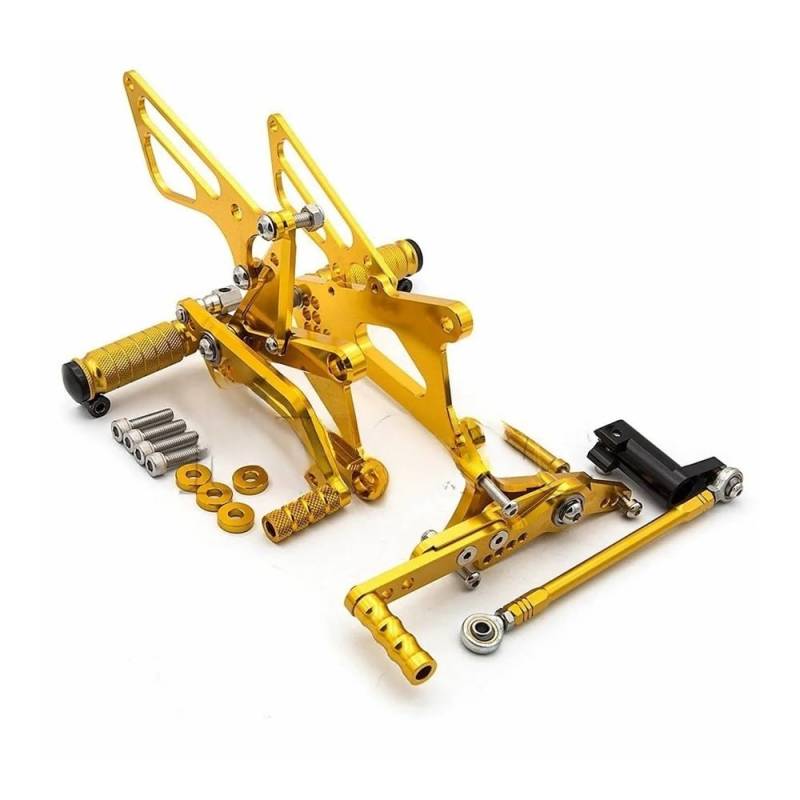 Motorrad Fußpedal Für Street Triple 765 R/S/RS 2017-2024 Daytona 765 19-22 Motorrad GP Fußrastenanlage Hinten Set Fußrasten Fußstütze Fuß Pedal von PDANBD