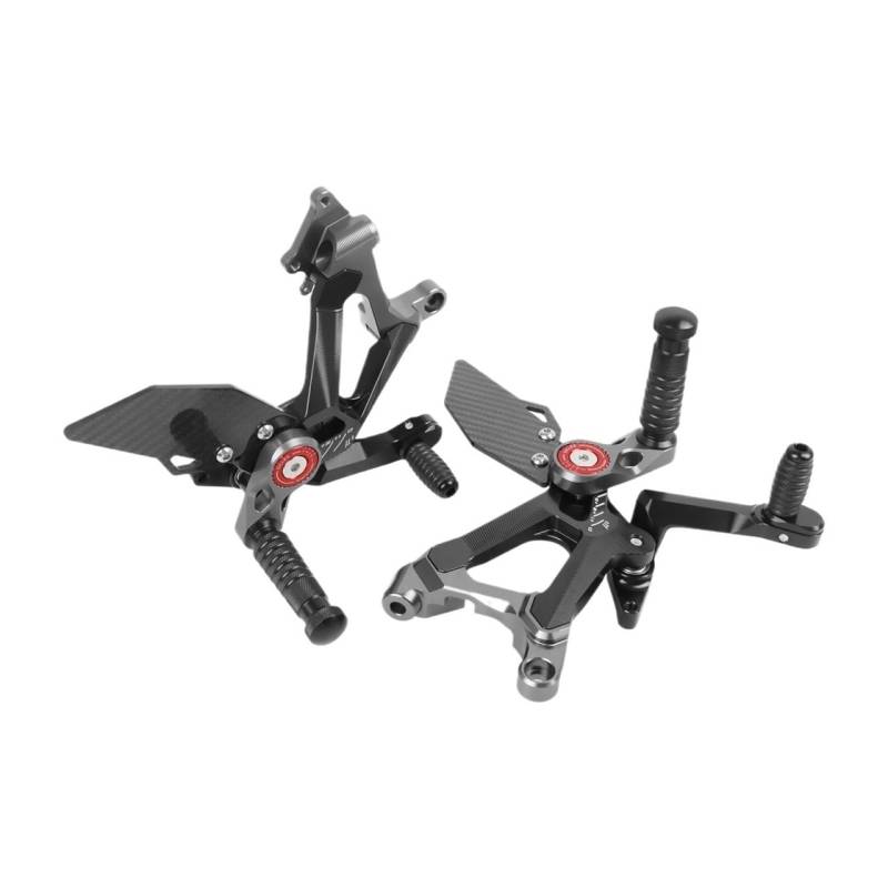 Motorrad Fußpedal Motorrad Fußrastenanlage Fußstütze Hinten Set Fußrasten Fuß Pedale Für Für Panigale V4S Für st&reetfi&ghter V4 V4R 2018-2023 von PDANBD