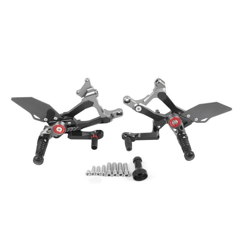 Motorrad Fußpedal Motorrad Fußrastenanlage Fußstütze Hinten Set Fußrasten Fuß Pedale Für Für Panigale V4S Für st&reetfi&ghter V4 V4R 2018-2023 von PDANBD