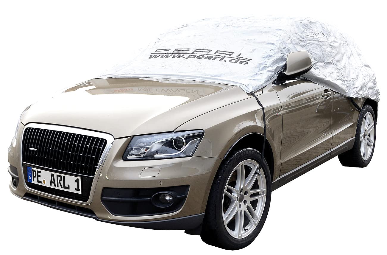 PEARL Autohaube: Premium Auto-Halbgarage für Kleinbus & Transporter, 470 x 140 x 65 cm (Halbgarage Auto Winter, Auto Halbgarage Kleinwagen, Winterschutz Hauben) von PEARL