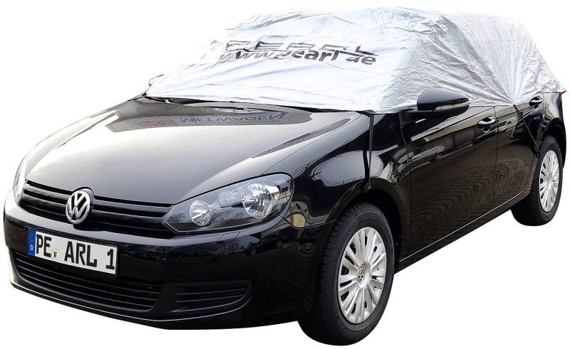 PEARL Abdeckplane Auto: Premium Auto-Halbgarage für Mittelklasse Kombi, 380 x 138 x 40 cm (Autoplane, Kfz Abdeckung, Winterschutz Hauben) von PEARL