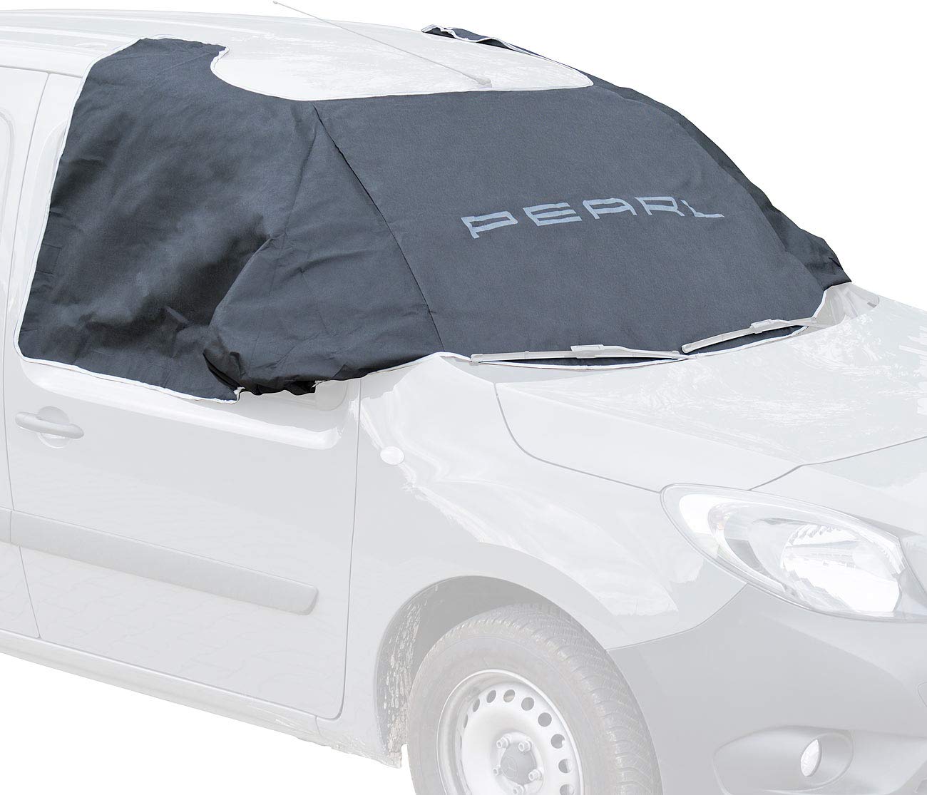 PEARL Frontscheibenabdeckung: Anti-EIS-Kfz-Scheibenabdeckung, Magnet-Fixierung, 270 x 94 cm (Autoscheibenabdeckung Winter, Autoabdeckung Winter Magnet, Autoscheibe Abdeckung) von PEARL