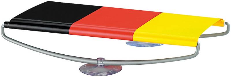 PEARL Fahnen: Rollbanner Deutschland 66 cm mit Saugnäpfen z.B. fürs Auto (Deutschland Fanartikel Auto, schwarz-rot-Gold-Fahne, Volleyball) von PEARL