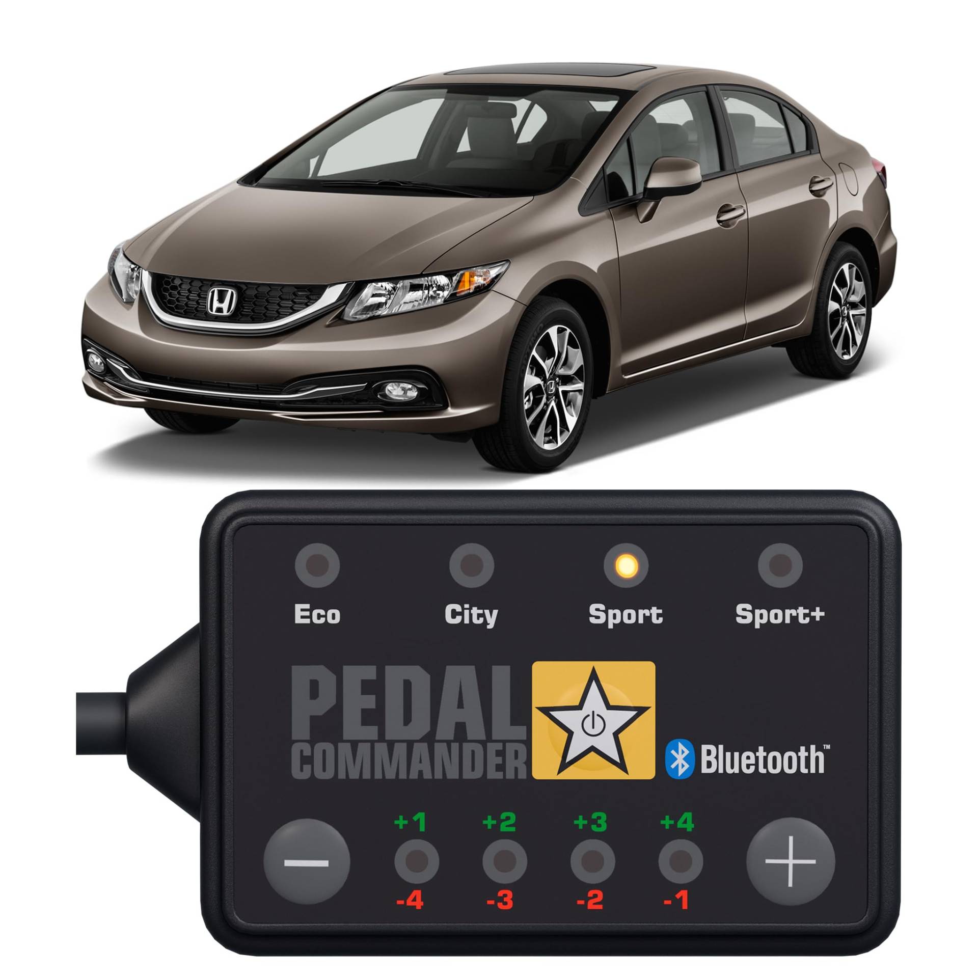 PEDAL COMMANDER für Honda Civic 2012-2017 9. Gen Base Comfort Sport Executive GT Type S und alle Anderen Modelle 1.4L 1.6L 1.8L 2L 2.2L Benzin und Diesel - GasPedal Tuning Zubehör von PEDAL COMMANDER