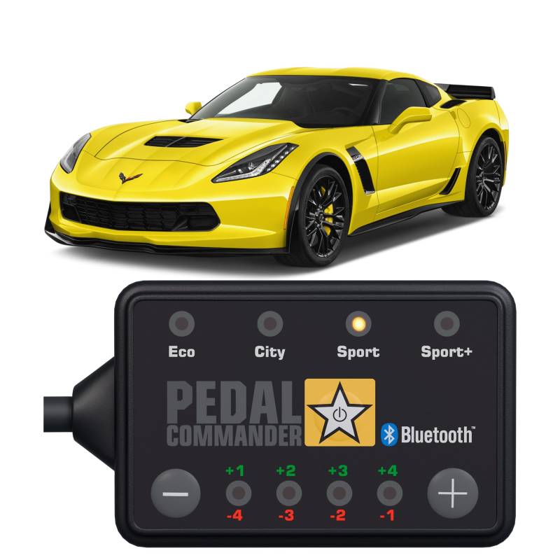 PEDAL COMMANDER für Chevrolet Corvette 2014+ C7 C8 Stingray Grand Sport Z06 ZR1 Z51 Convertible Zora 5.5L 6.2L - GasPedal Tuning Zubehör von PEDAL COMMANDER