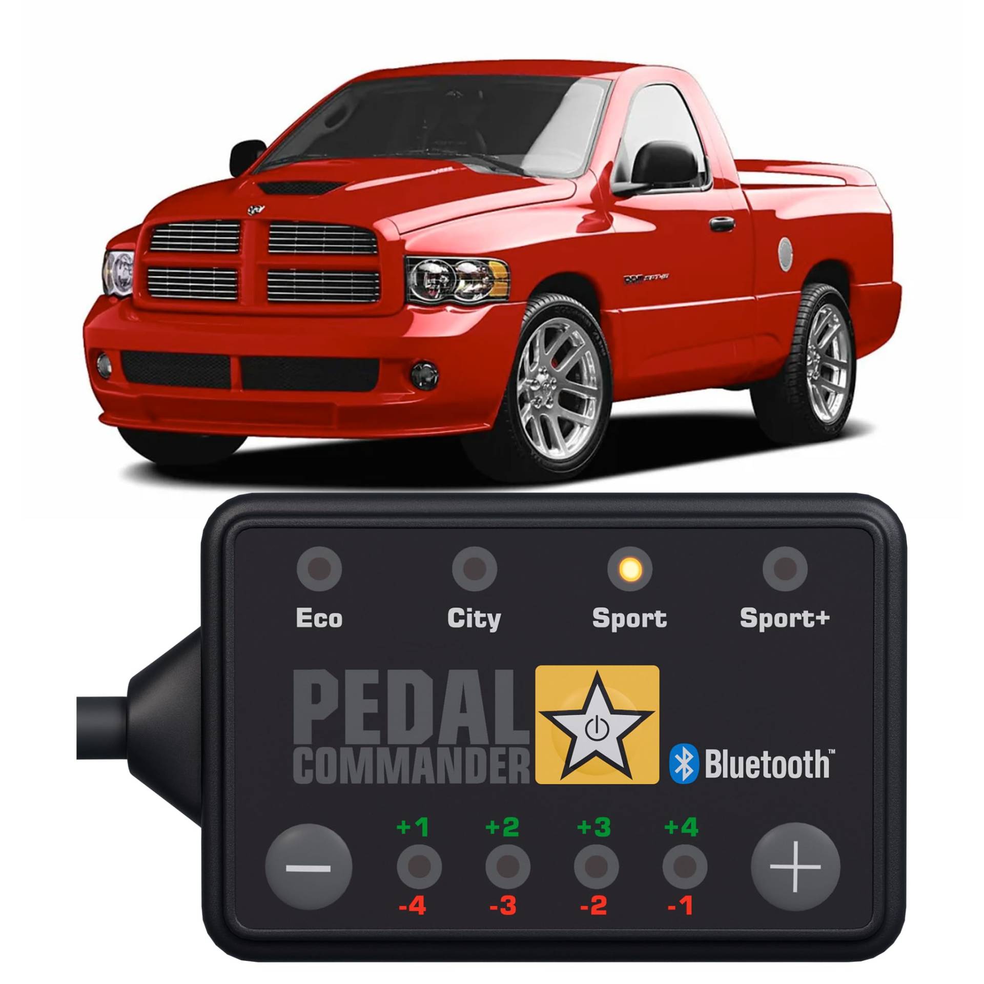PEDAL COMMANDER ist für Dodge RAM (2005-2006) Modelle Benzin und Diesel - GasPedal Tuning Zubehör von PEDAL COMMANDER