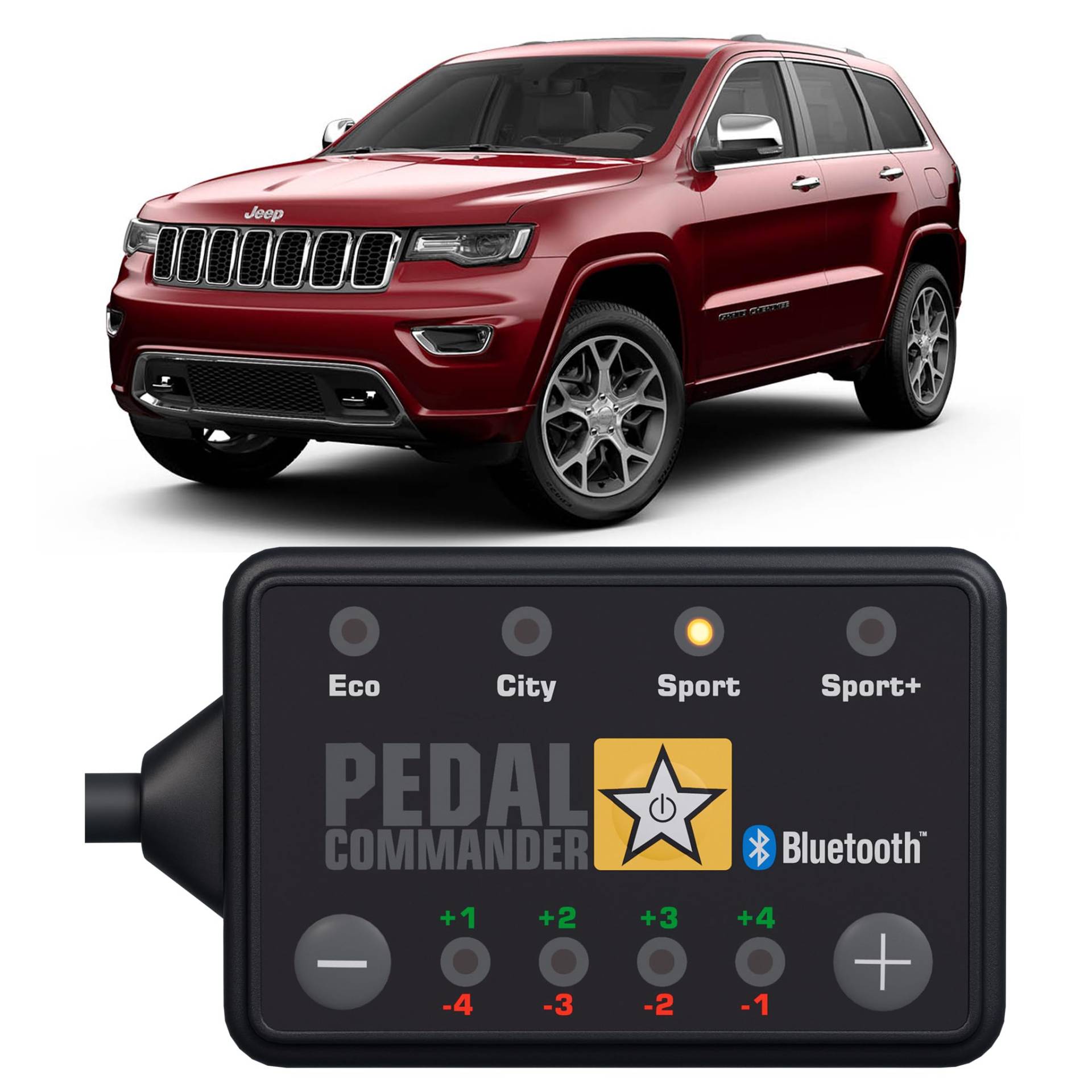 PEDAL COMMANDER für Jeep Grand Cherokee 2010-2022 WH WK2 Limited Overland Summit und alle anderen Modelle 3L 3.6L 5.7L 6.2L 6.4L CRD SRT Benzin und Diesel - GasPedal Tuning Zubehör von PEDAL COMMANDER