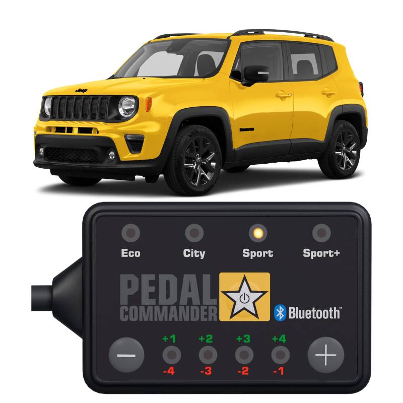 Pedal Commander - gaspedal-tuning für Jeep Renegade (2015 und neuer) (BU) Sport, Latitude, Limited, Altitude, Trailhawk und alle anderen Modelle (1.4L 1.6L 2.4L) Benzin und Diesel - PC07 von PEDAL COMMANDER