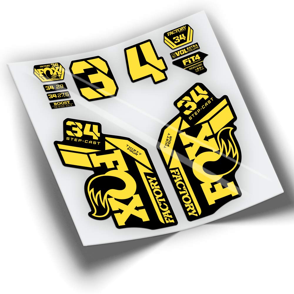 Aufkleber Fahrrad Fox 34 Factory SC Step Cast 2021 Farben WP413 gelb 025 Aufkleber Fahrrad Fox 34 Factory SC Step Cast 2021 Farben WP413 gelb 025 von PEGATINEA