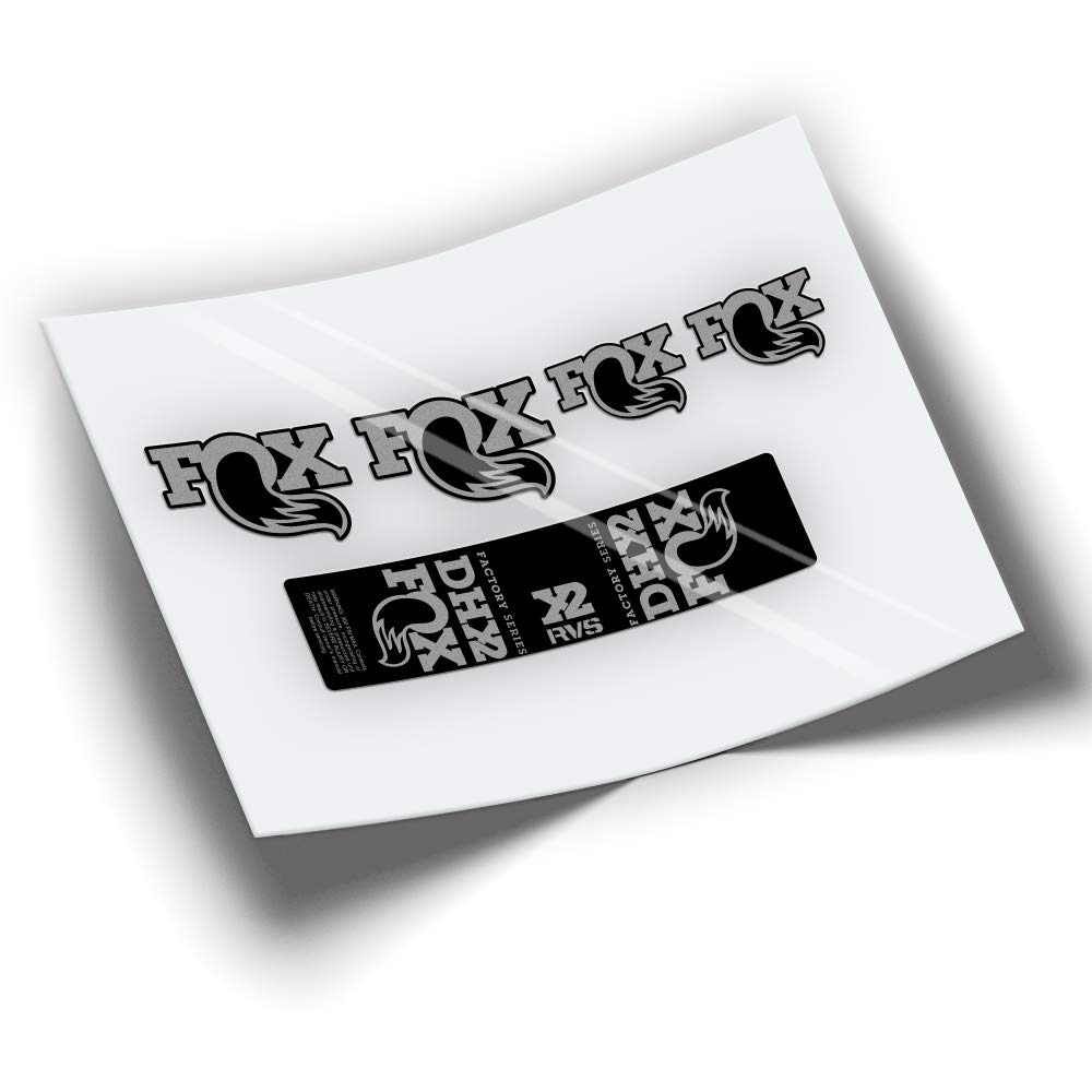 PEGATINEA STOSSDÄMPFER AUFLEBER Fox DHX2 Factory Series WP195 Silber von PEGATINEA