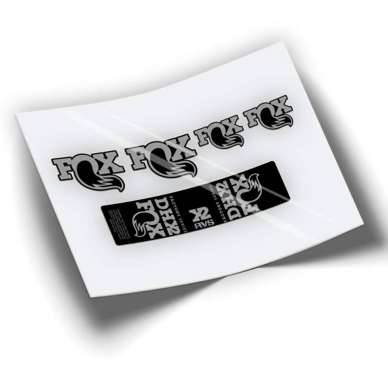 PEGATINEA STOSSDÄMPFER AUFLEBER Fox DHX2 Factory Series WP195 Silber von PEGATINEA