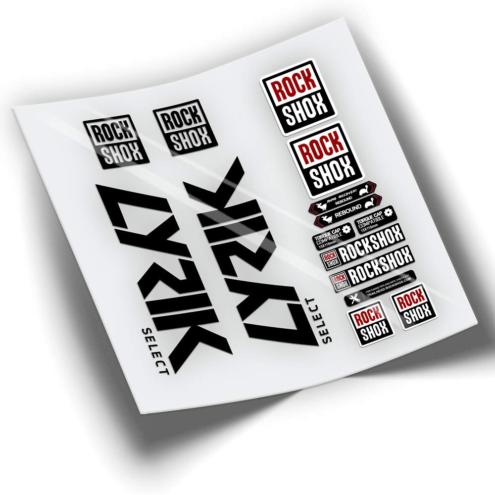 Rockswox Lyrik Select 2021 Aufkleber Gabel Vinyl WP367 Schwarz von PEGATINEA