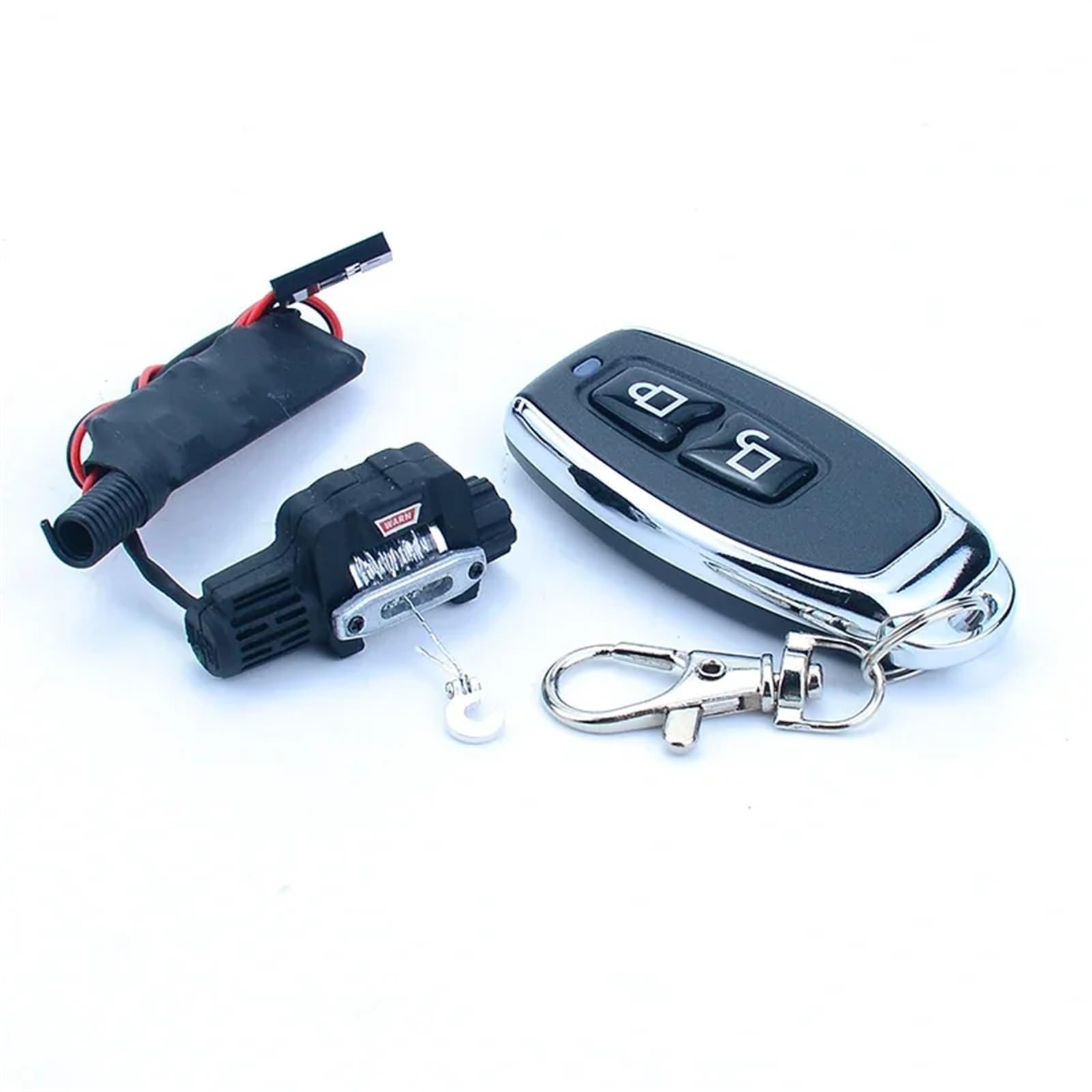 PEGGYLIN Frontstoßstange, elektrische Windensteuerung, passend for 1/18 RC, passend for Crawler-Auto, passend for Traxxas TRX4-M Defender D90 D110 Bronco K10(Size:with Controller) von PEGGYLIN