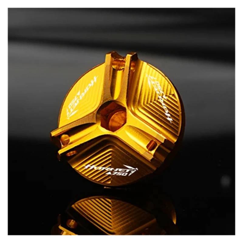 PEIWUparts Motorrad Vorderradbremsflüssigkeitsbehälter Abdeckung Motoröl Einfülldeckel Für Honda CB750 CB 750 Hornet 750 2023-2024(Farbe:A Gold) von PEIWUparts