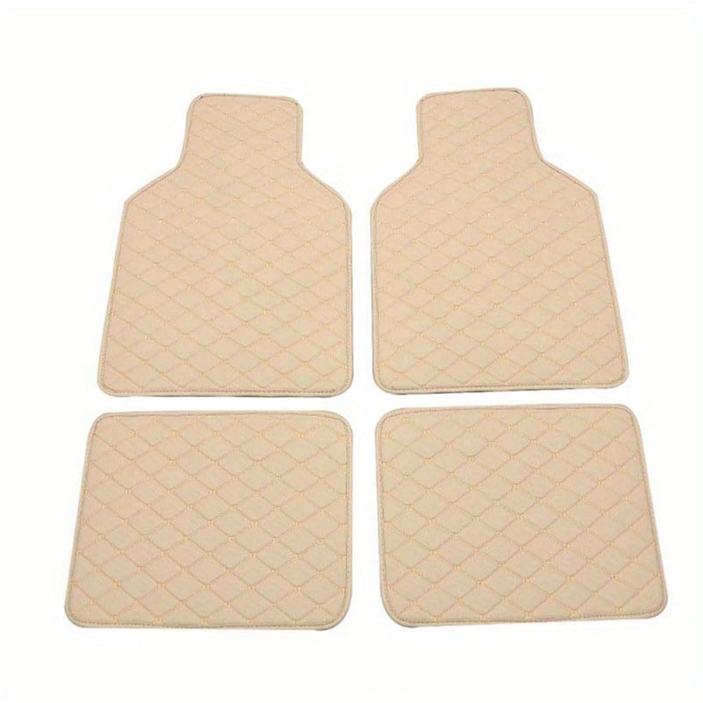 Auto-Fußmatte, für BMW 3 Series F34 F31 F30 F80 E93 E92 E90 E91, Bodenbelag-Set, Teppich-Set,A-Beige von PEKMAR