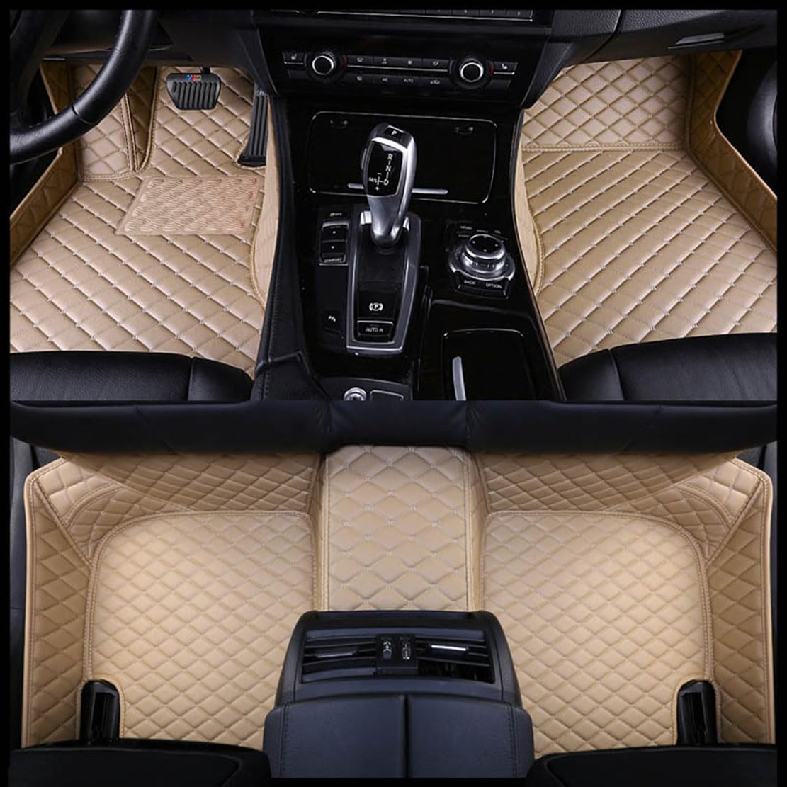 Autobodenmatten, kompatibel mit Mercedes Benz E Class Coupe 2009-2016, Automatten,A-beige von PEKMAR