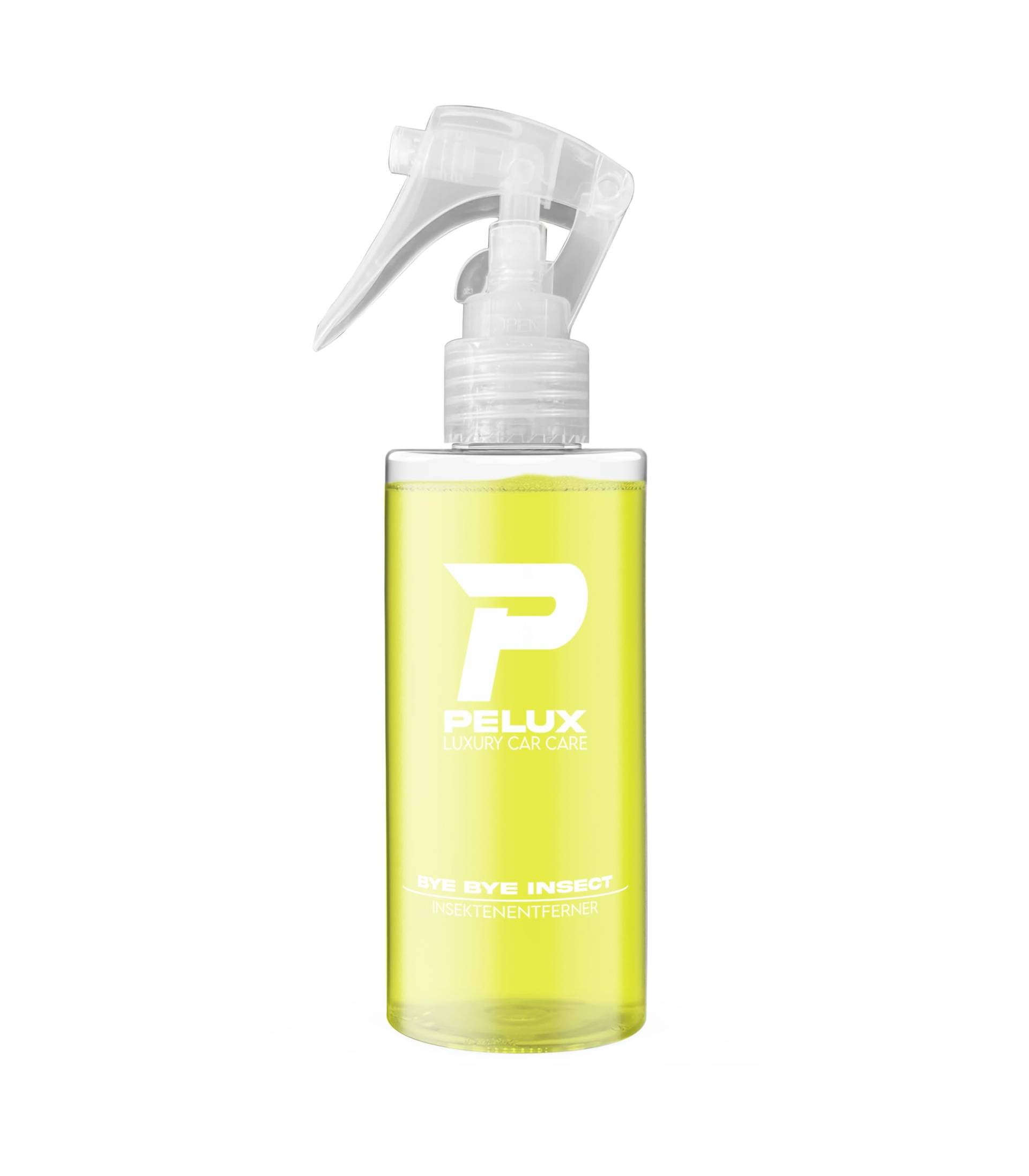 PELUX Insektenentferner - Bye Bye Insect Auto Waschen Reiniger Pflege Mücken Insekten (150 ml mit Sprühkopf) von PELUX
