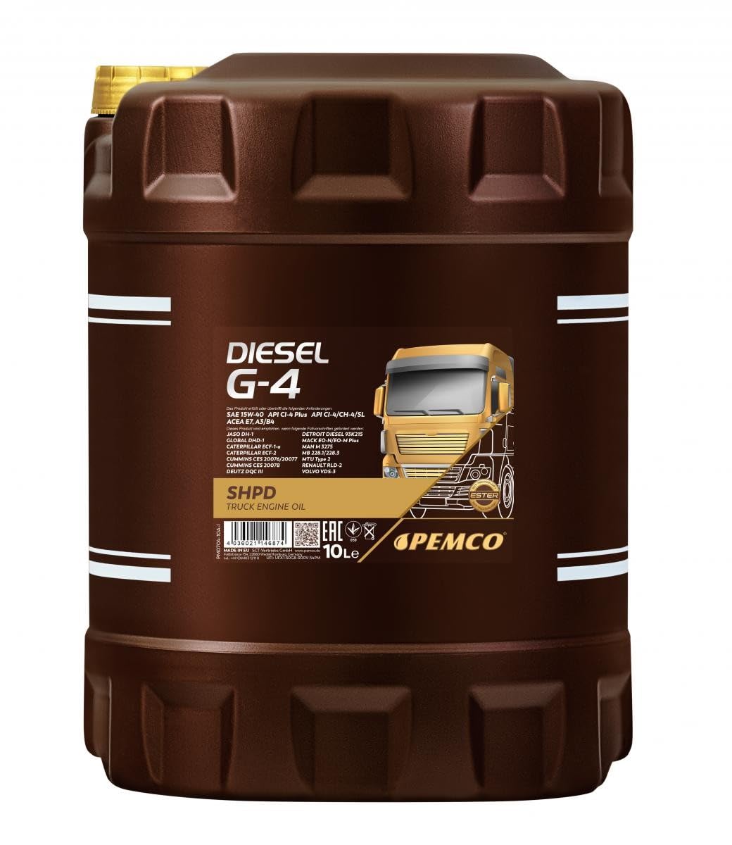 Pemco DIESEL G-4 SAE 15W-40 10 Liter Pemco DIESEL G-4 SAE 15W-40 10 Liter von Pemco