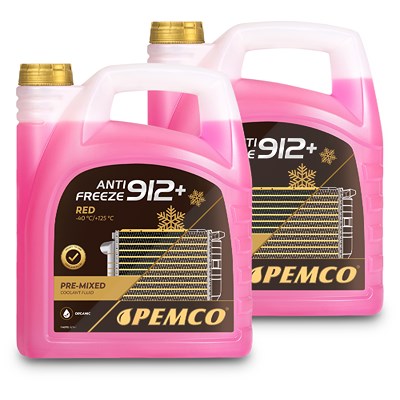 Pemco 2x 5 L Antifreeze 912+ (-40) Kühlerfrostschutz Kühlerschutz [Hersteller-Nr. PM0912-5] von PEMCO