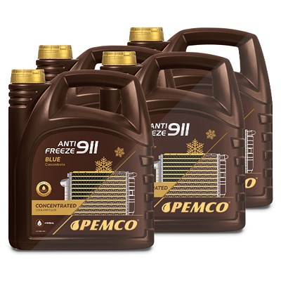 Pemco 4x 5 L Antifreeze 911 (-40) Kühlerfrostschutzkonzentrat [Hersteller-Nr. PM0911C-5] von PEMCO