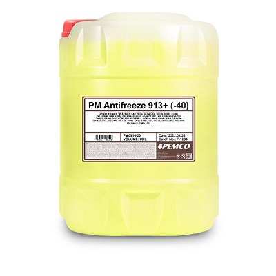 Pemco 20 L Antifreeze 913+ (-40) Kühlerfrostschutz [Hersteller-Nr. PM0914-20] von PEMCO