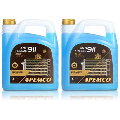 Pemco 2x 5 L Antifreeze 911 (-40) Kühlerfrostschutz von PEMCO