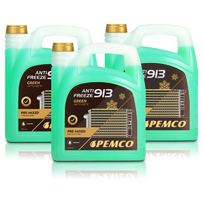 Pemco 3x 5 L Antifreeze 913 (-40) Kühlerfrostschutz von PEMCO