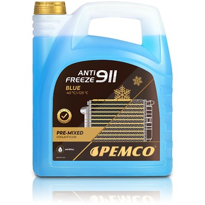 Pemco 5 L Antifreeze 911 (-40) Kühlerfrostschutz [Hersteller-Nr. PM0911-5] von PEMCO