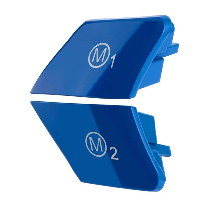 PENGNAQP Auto Knopfdekoration Kompatibel mit 1er F20 F21 2012 2013 2014–2019. Auto-Lenkrad M1 M2 Modus-Knopf Start Motor Schalter Abdeckung Verkleidung ersetzen(2,2 pcs) von PENGNAQP