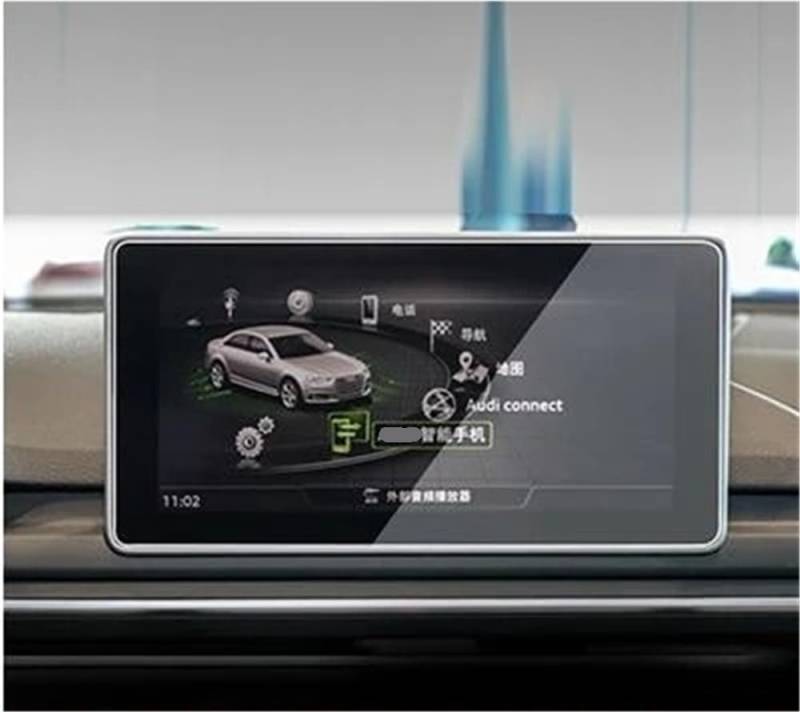 PENGNAQP Kompatibel Mit A4 B9 S4 A5 S5 Q5 2016-2019 Gehärtetem Glas Auto GPS Radio Navigation Armaturenbrett Displayschutzfolie LCD(185x110mm) von PENGNAQP