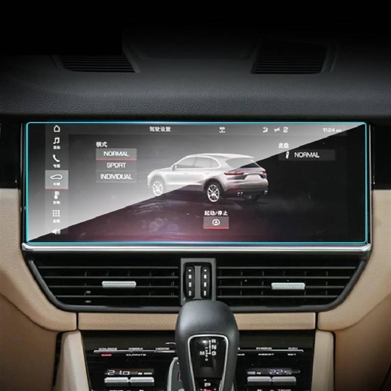 PENGNAQP Kompatibel Mit Cayenne 2018 2019 2020 2021 2022 2023 Auto GPS Navigation Film LCD Bildschirm Gehärtetes Glas Schutz Film HD Film von PENGNAQP