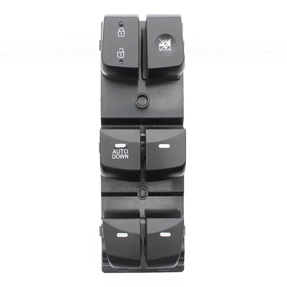 PENGNAQP Kompatibel Mit Hyundai Für Elantra 2012 2013 2015 2016 Fensterheber-Steuerschalter, Fensterheber-Schalterknopf, Linke Fahrerseite Autofensterschalter(Auto DOWN) von PENGNAQP