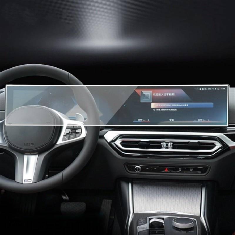 PENGNAQP Kompatibel mit M3 für G80 2023 Auto GPS Navigation Schutzfolie LCD-Bildschirm Transparente TPU-Folie Displayschutzfolie Refit von PENGNAQP