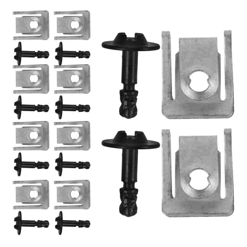 PENIKOKO 10 Stück Clips für die Abdeckung des Motorunterbodens Schutz schnappen schwer Motor-Unterbodenschrauben Clips für die Unterbodenabdeckung von Automotoren Aluminium von PENIKOKO