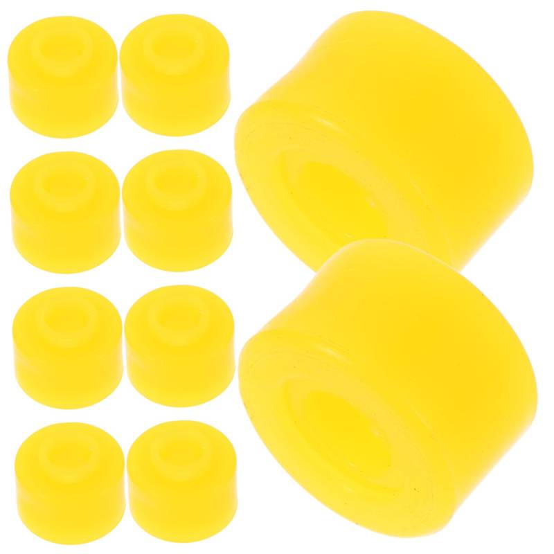 PENIKOKO 10 Stück Türgummiblock Antikollisions-Autoschutz Autotürdichtung Auto Tür Stoßfänger Vibrationsisolator-Pads Stoßfängerpolster Auto türstopper Stoßstange für Anhängerfenster Gelb von PENIKOKO